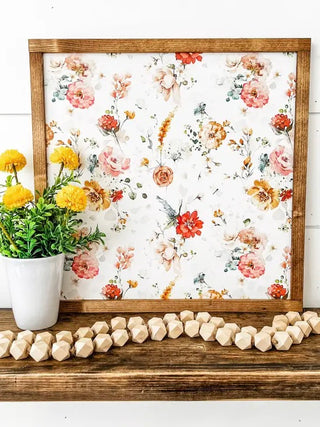 Floral Bloom Wood Hanging Decor - 8 options!
