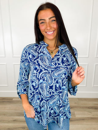 Dear Scarlett Simply Abundant Wrinkle-Free 3/4 Sleeve Gabby Top