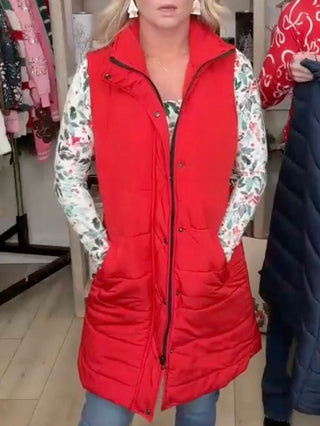 It's Cold Out There Avery Mae Puffer Vest - 8 colors!