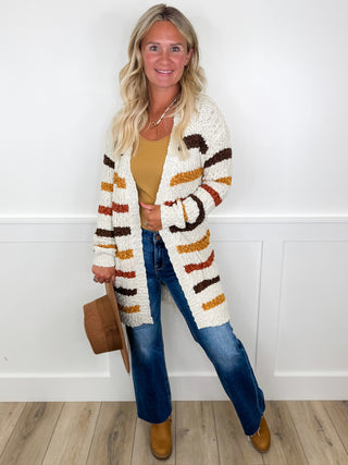 Morning Banter Knit Long Sleeve Cream Avery Mae Cardigan