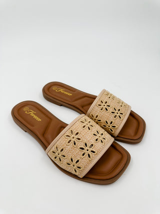 Make it Your Business Woven Natural Sandals