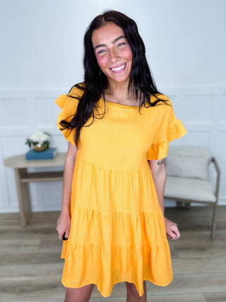 Easily Swayed Orange Avery Mae Dress