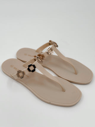 Oh So Pretty Cream Sandals