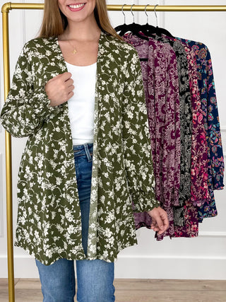 Dear Scarlett Sweet Gestures Wrinkle-Free Long Sleeve Cardigan - Multiple Colors