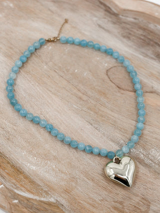 Sweetheart Strand Beaded Gold Necklace