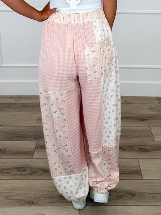 POL Deeper Love High-Rise Wide Leg Pink Joggers