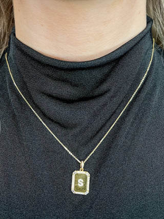 Initial Tag Necklace