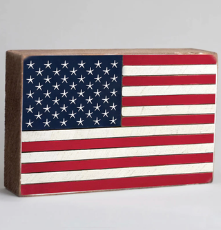 Stars & Stripes Wooden Shelf Sitter