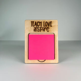 Teacher Wooden Post it Holder - 2 options!