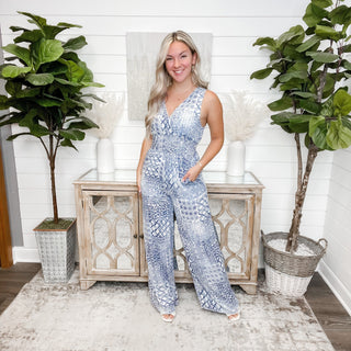 The Missing Link Blue Jumpsuit