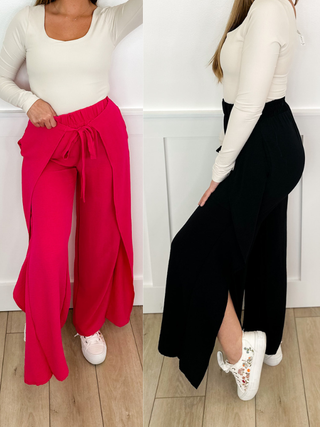 Floating Away High-Rise Lightweight Wide Leg Avery Mae Palazzo Pants