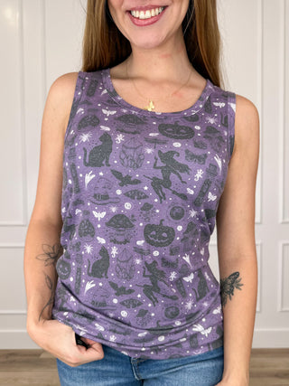 Michelle Mae Cute & Creepy Lightweight Tank Top - Multiple Colors