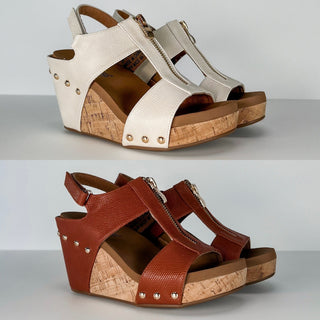 Corky Day Dreams Faux Leather Wedges - 2 colors!