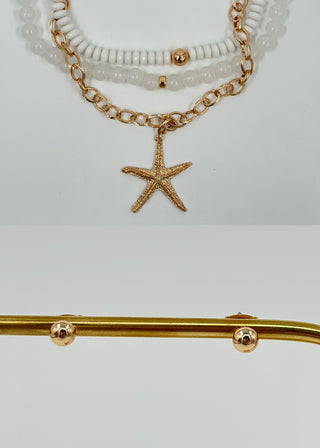 Find a Way to Regrow Gold Layered Necklace & Stud Earrings Set