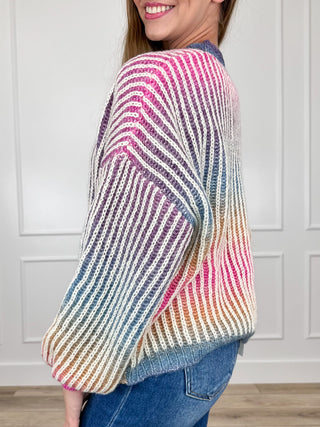 Brighten it Up Knit Long Sleeve Avery Mae Cardigan
