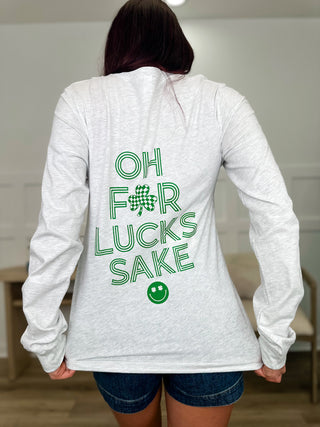 For Lucks Sake Cotton Blend Long Sleeve Avery Mae Graphic Top - 2 options!