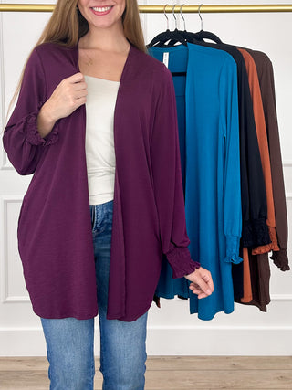 Dear Scarlett Wishes Do Come True Wrinkle-Free Long Sleeve Cardigan - Multiple Colors