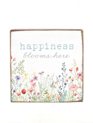 Spring Has Sprung Wood Block Sign - Multiple Options