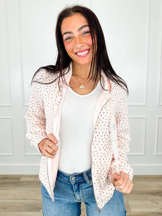 POL Blooming Love Cotton Blend Long Sleeve Avery Mae Full Zip Hoodie Sweatshirt - Multiple Colors