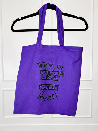 Eerie Web Letter Canvas Bag - Multiple Options