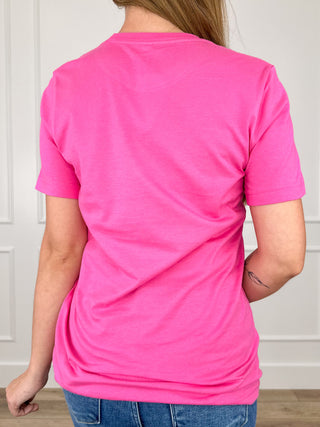 Smoky Mountain Sweetheart Cotton Short Sleeve Pink Avery Mae Graphic Tee Shirt