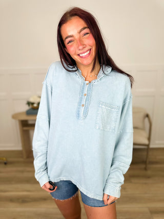 Easel More Than Ordinary Cotton Blend Long Sleeve Hooded Top - Multiple Colors