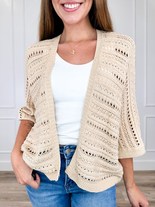 Be the Only One Cotton Blend 3/4 Sleeve Avery Mae Cardigan - Multiple Colors