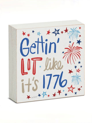 Founding Favorites Wood Block Sign - Multiple Options