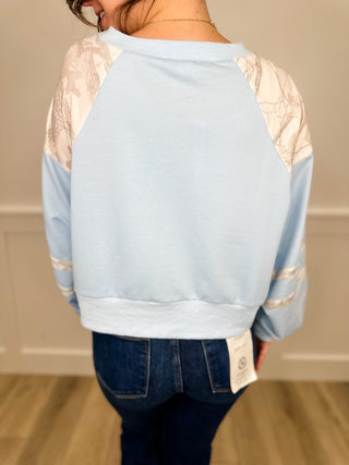 Oh Hey There Lightweight Long Sleeve Avery Mae Mom Cropped Top - 2 colors!