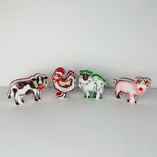 Farm Animal Christmas Sponge - 4 options!