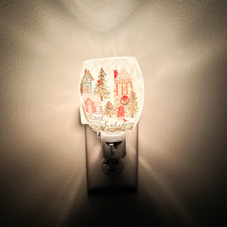 Home for the Holidays Glass Night Light