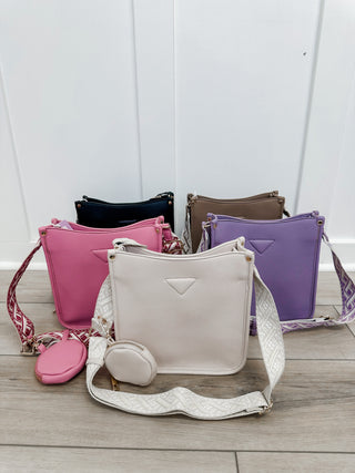 Could Be a Dream Faux Leather Crossbody Bag - 5 colors!
