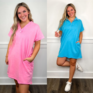 I Won't Show You Twice Cotton Blend Short Sleeve Avery Mae Dress - 2 colors!