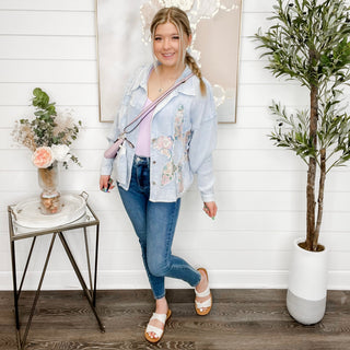 Let's Go Cotton Long Sleeve Avery Mae Button Up Top - 2 colors!