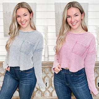 Simple Escapes Cotton Long Sleeve Top - 2 colors!