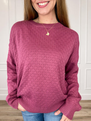 Michelle Mae Having Premonitions Knit Long Sleeve Sweater Top - Multiple Colors