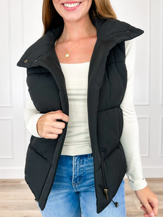 Zenana Go On Now Puffer Vest - Multiple Colors