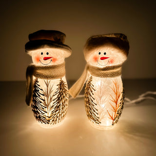 A Wonderful Winter Glass Light Up Decor - 2 options!