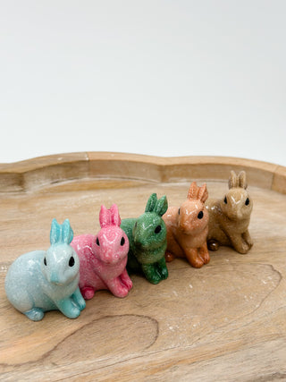 Hoppy Trails Resin Bunny - 5 colors!