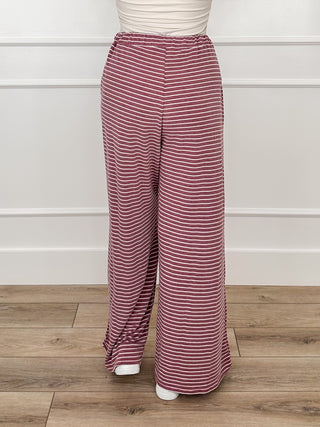 Getting Great Reviews High-Rise Knit Wide Leg Avery Mae Bottoms - Multiple Colors