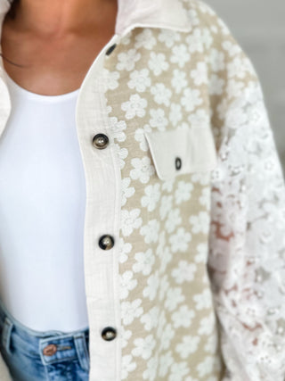 Carry it With Me Long Sleeve Tan Avery Mae Button Up Top