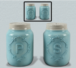 Mason Jar Salt & Pepper Shaker Set