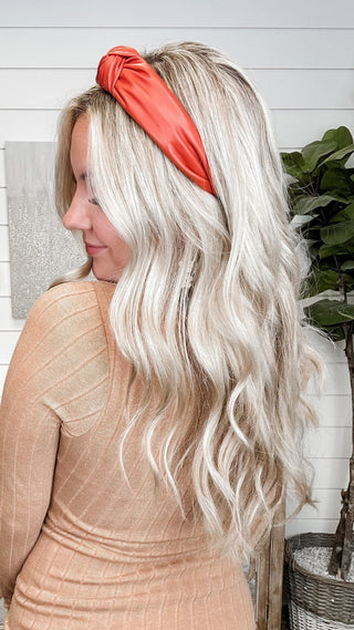 All Knotted Faux Leather Headband - 5 colors!