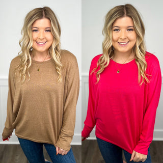 White Birch Who Tells Your Story Knit Long Sleeve Top - 2 colors!