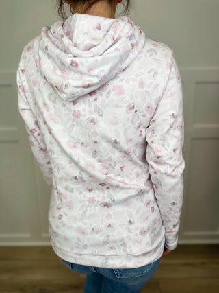 Made Me Do it Cotton Blend Long Sleeve White Avery Mae Hoodie Sweatshirt