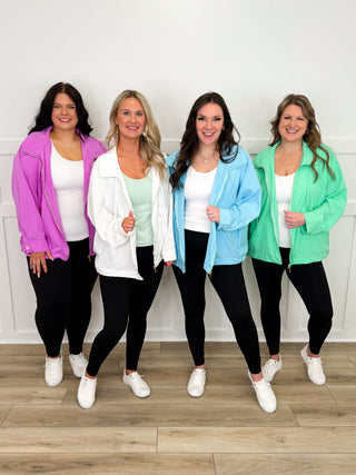 Dear Scarlett Stuck With You Lightweight Long Sleeve Hooded Jacket - Multiple Colors