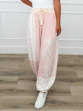 POL Deeper Love High-Rise Wide Leg Pink Joggers