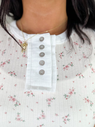 POL Waiting By the Phone Rayon Blend Cream Tank Top