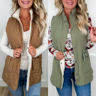Base Camp Quilted Avery Mae Vest - 2 colors!