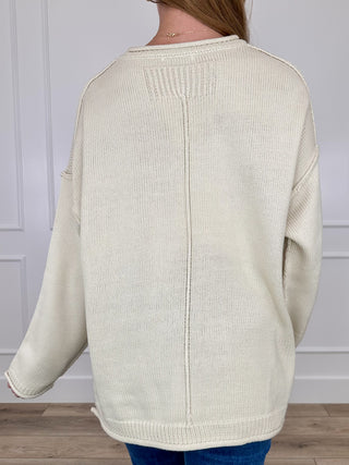 Never Say Goodbye Knit Long Sleeve Avery Mae Sweater Top - Multiple Colors